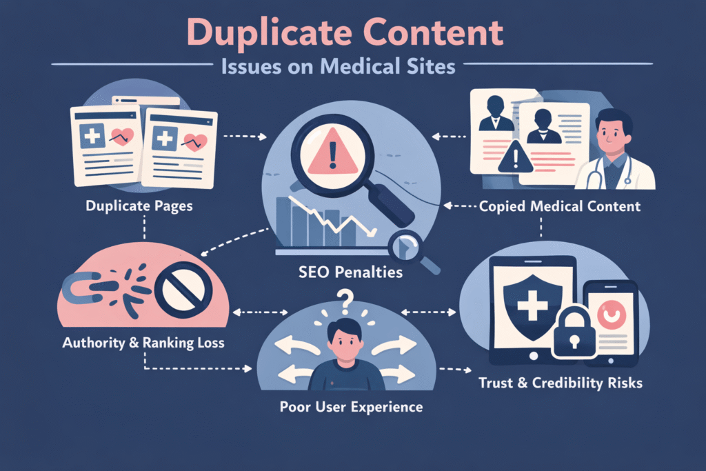 Diagnosis: Penalty – Fixing Duplicate Content Issues on Medical Sites 1 Duplicate Content Issues on Medical Sites