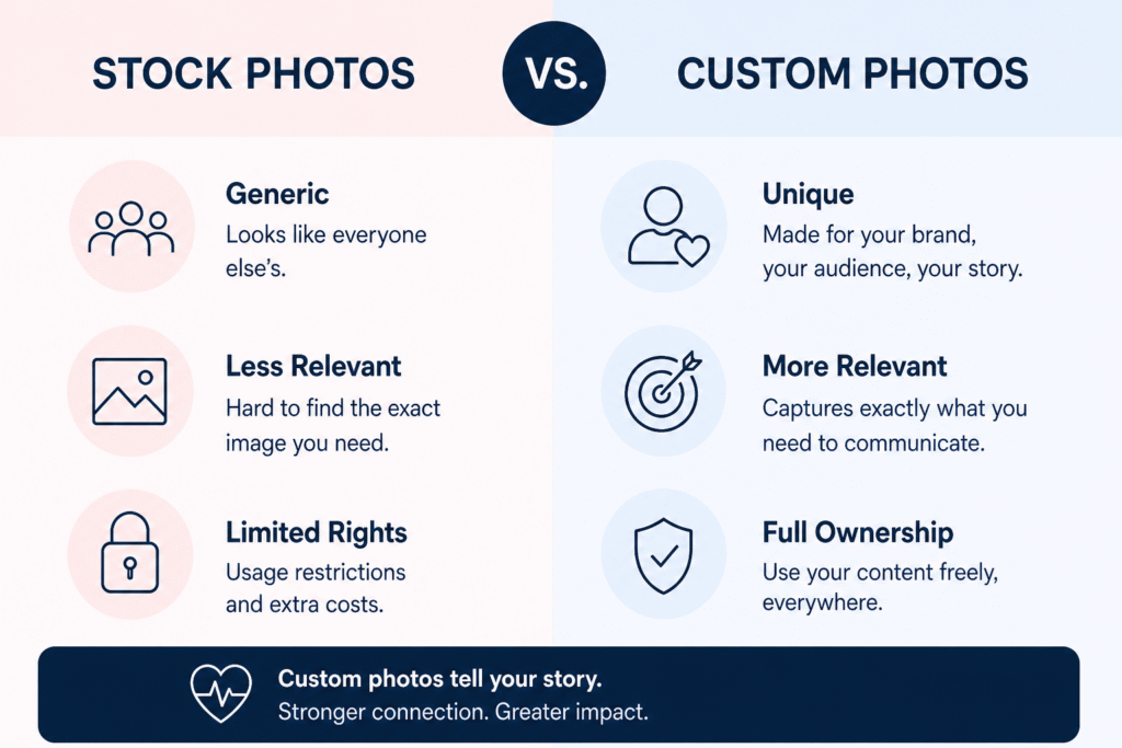Medical Stock Photos vs. Custom
