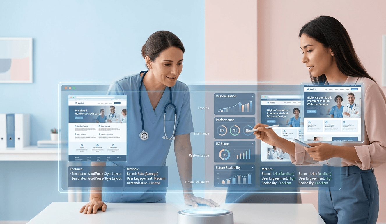 WordPress vs. Custom Medical Design