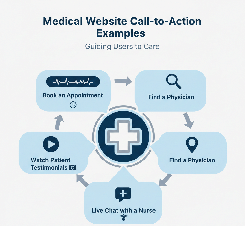15 Proven Call-to-Action Examples for Medical Websites to Skyrocket Patient Bookings 1 Call-to-Action Examples for Medical Websites