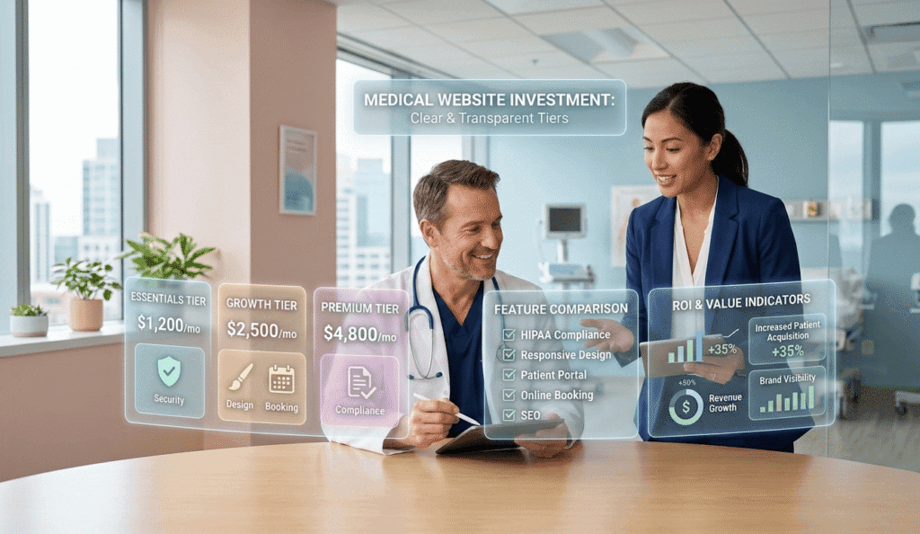 How Much Should a Medical Website Cost in 2026? (A Detailed Price Breakdown) 30 Medical Website Cost
